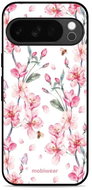 Mobiwear Glossy glossy case for Google Pixel 10 Pro pink flowers - Phone Cover