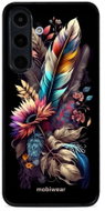 Mobiwear Glossy glossy case for Samsung Galaxy S25 FE bouquet with feather - Phone Cover