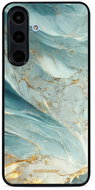 Mobiwear Glossy glossy case for Samsung Galaxy S25 FE greenish marble - Phone Cover