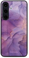 Mobiwear Glossy glossy case for Samsung Galaxy S25 FE purple marble - Phone Cover
