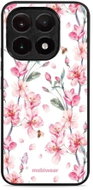 Mobiwear Glossy Xiaomi 15T rózsaszín virágok fényes tok - Telefon tok