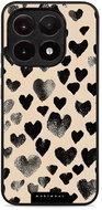 Mobiwear Glossy glossy case for Xiaomi 15T black hearts - Phone Cover