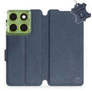 Mobiwear Leather flip case for Motorola Moto G06 power blue - Phone Case