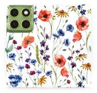 Mobiwear Flip case for Motorola Moto G06 power flower - Phone Case