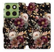 Mobiwear Flip case for Motorola Moto G06 power golden flowers - Phone Case