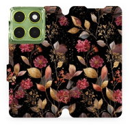 Mobiwear Flip case for Motorola Moto G06 power golden leaves - Phone Case