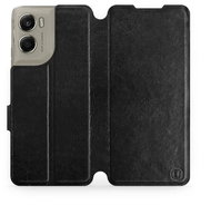Mobiwear Flip case for Motorola Edge 70 black and grey - Phone Case