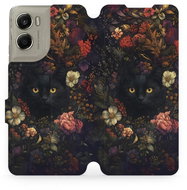 Mobiwear Flip case for Motorola Edge 70 dark cat - Phone Case