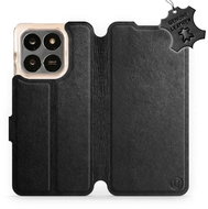 Mobiwear Leather flip case for Honor X7d / Honor 400 Smart 5G - black - Phone Case