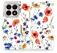 Mobiwear Flip case for Xiaomi 15T flower - Phone Case