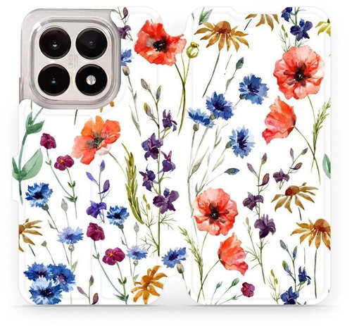 Mobiwear Flip case for Xiaomi 15T flower - Phone Case - Main image