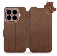 Mobiwear Leather flip case for Xiaomi 15T Pro brown - Phone Case