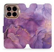 Mobiwear Flip case for Xiaomi 15T Pro purple marble - Phone Case
