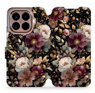 Mobiwear Flip case for Xiaomi 15T Pro golden flowers - Phone Case