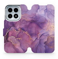 Mobiwear Flip case for Xiaomi 17 purple marble - Phone Case