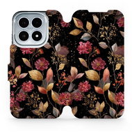 Mobiwear Flip pouzdro pro Xiaomi 17 zlatavé lístky - Pouzdro na mobil