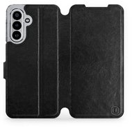 Mobiwear Flip case for Samsung Galaxy A17 / A17 5G black and grey - Phone Case