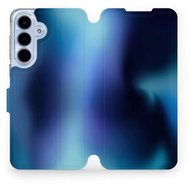 Mobiwear Flip case for Samsung Galaxy S25 FE blue - Phone Case