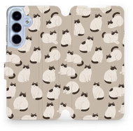 Mobiwear Flip case for Samsung Galaxy S25 FE cats - Phone Case
