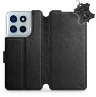 Mobiwear Leather flip case for Motorola Moto G56 5G black - Phone Case