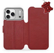 Mobiwear Leather flip case for Apple iPhone 17 Pro red - Phone Case