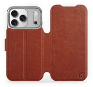 Mobiwear Flip case for Apple iPhone 17 Pro brown and grey - Phone Case