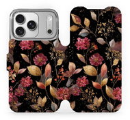 Mobiwear Flip case for Apple iPhone 17 Pro golden leaves - Phone Case