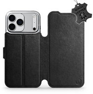 Mobiwear Leather flip case for Apple iPhone 17 Pro Max black - Phone Case