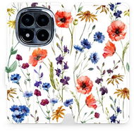 Mobiwear flip knížkové pro Xiaomi Redmi Note 14 Pro 4G - Kvítí - Pouzdro na mobil