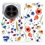Mobiwear Flip pouzdro pro Honor Magic8 Pro - MP04S kvítí - Phone Case