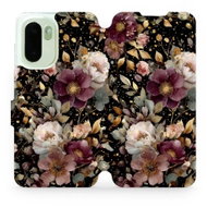 Mobiwear Flip pouzdro pro OnePlus 15R - V169S zlatavé kvítky - Phone Case