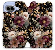 Mobiwear Flip pouzdro pro Google Pixel 10a - V169S zlatavé kvítky - Phone Case