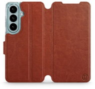Mobiwear Flip pouzdro pro Samsung Galaxy S26 - hnědé - Phone Case