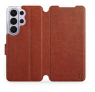 Mobiwear Flip pouzdro pro Samsung Galaxy S26 Ultra - hnědé - Phone Case