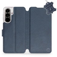 Mobiwear Kožené flip pouzdro pro Samsung Galaxy A37 5 G - modré - Phone Case