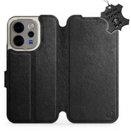 Mobiwear Kožené flip pouzdro pro Vivo V70 - černé - Phone Case