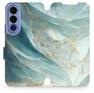 Mobiwear Flip pouzdro pro Vivo V70 FE - VP34S zelenkavý mramor - Phone Case