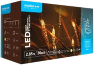 Modee Lighting LED vánoční řetěz C2013 20 LED 2,85m 3 × AA teplá bílá rampouchy - Christmas Lights