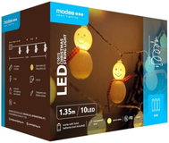 Modee Lighting LED vánoční řetěz C1015 10 LED 1,35m 2 × AA teplá bílá sněhuláci - Christmas Lights