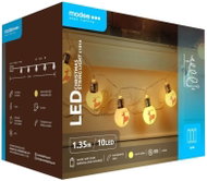 Modee Lighting LED vánoční řetěz C1014 10 LED 1,35m 3 × AA teplá bílá vánoční koule - Christmas Lights