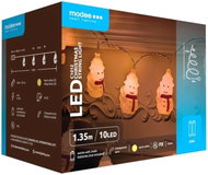 Modee Lighting LED vánoční řetěz C1012 10 LED 1,35m 2 × AA teplá bílá sněhulák - Christmas Lights