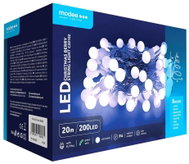 Modee Lighting LED vánoční řetěz C20102 200 LED 20m studená bílá bobule - Christmas Lights