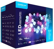 Modee Lighting LED vánoční řetěz C2021 100 LED 10m růžová/bílá bobule - Christmas Lights