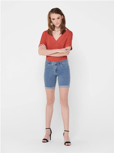 ONLY Blue denim shorts Sun XS - Shorts - Main image