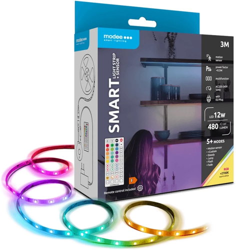 Modee Lightning LED pás 3 m RGB + senzor 2700K + RGB - LED Light Strip - Main image