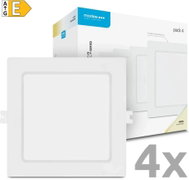 Modee Lightning LED Stropní panel čtverec 12 W, 4000 K bílý, 1320 lm, 4 ks - LED Panel
