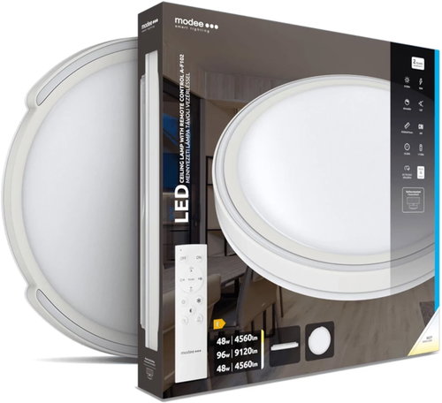 Modee Lightning LED Ceiling Light 2 × 48W, Remote Control, 9120lm - Ceiling Light - Main image