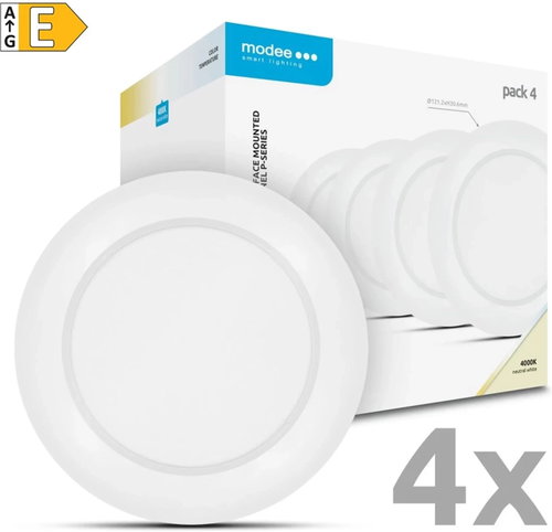 Modee Lightning LED stropný panel 6 W 4000K biely 1320 lm 4 ks - LED Panel - Main image