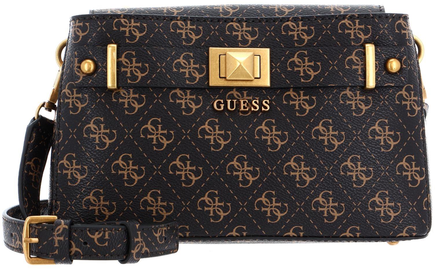 GUESS Aieta Society Crossbody Bag Hnědá - Handbag | alza.sk