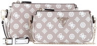 GUESS Noelle Dbl Pouch Crossbody Růžová - Handbag